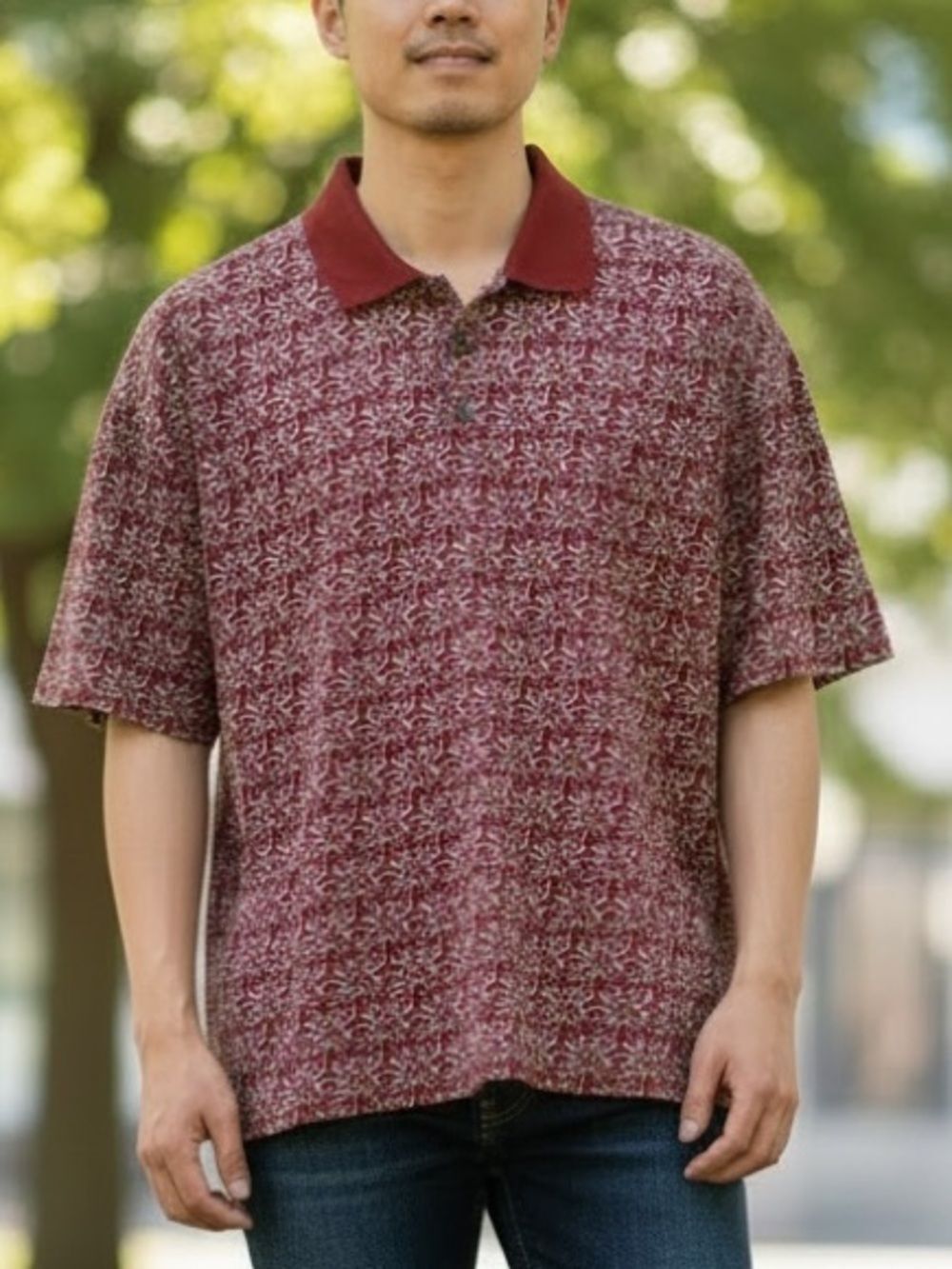 VTG Salvatore Ferragamo Polo Shirt Men's Sz. L